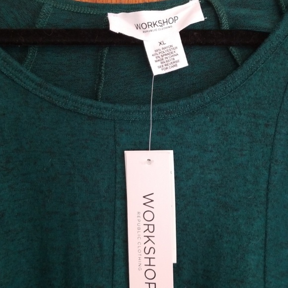 NWT Deep green short dress by Workshop.  Sz XL - Picture 3 of 3